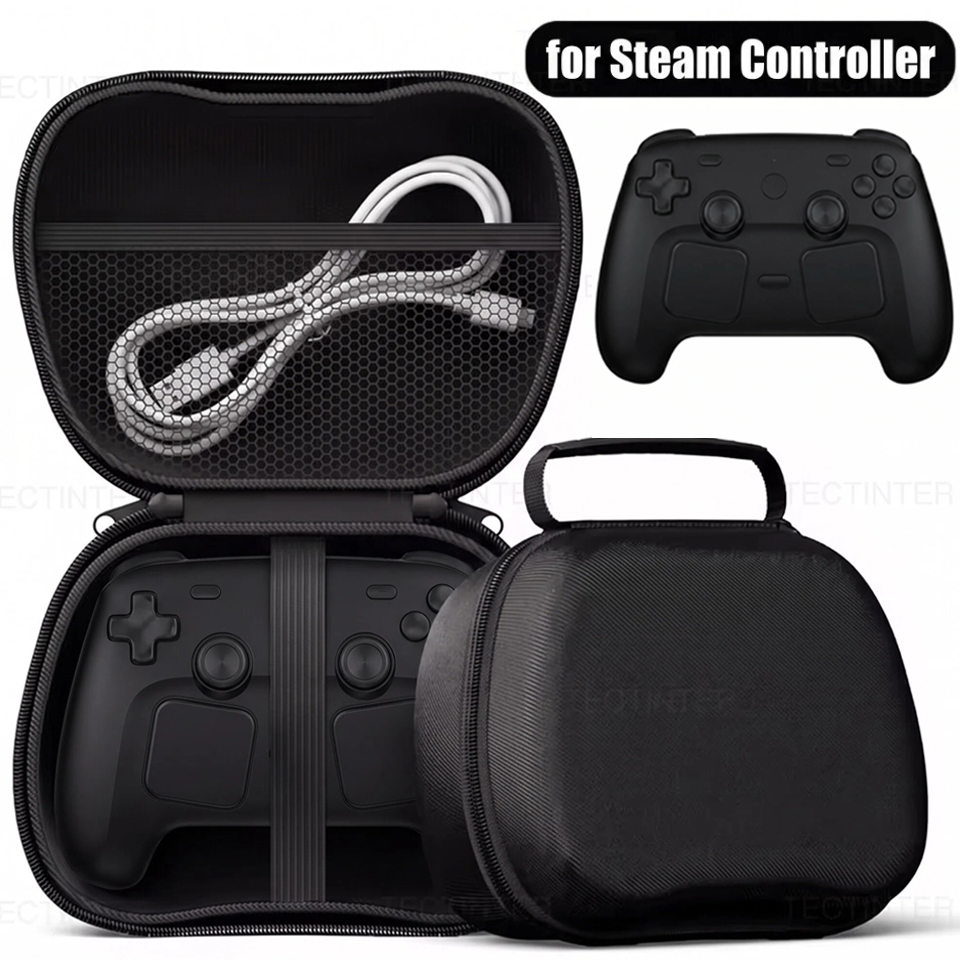 Tech Accessories Case - Tas Pelindung untuk Kontroler Steam/PS5 PS4