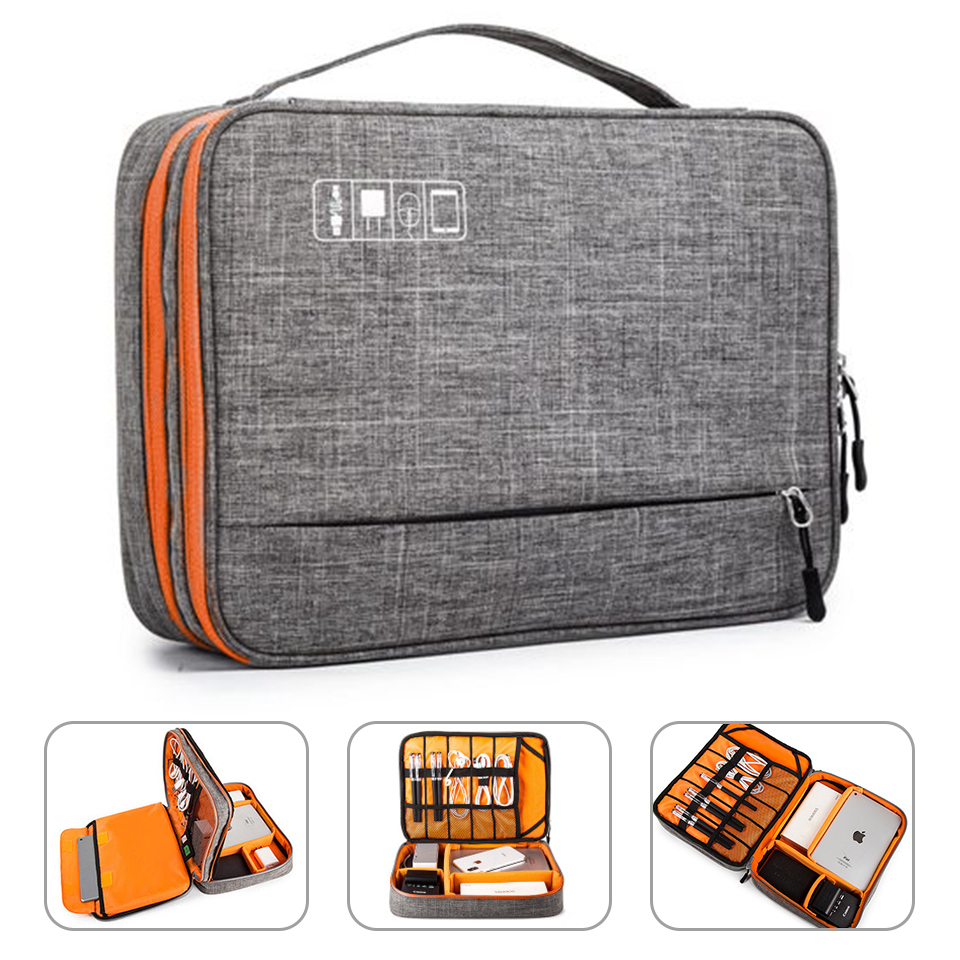 Tech Accessories Case - Tas Game Aksesori Elektronik Lapisan Ganda