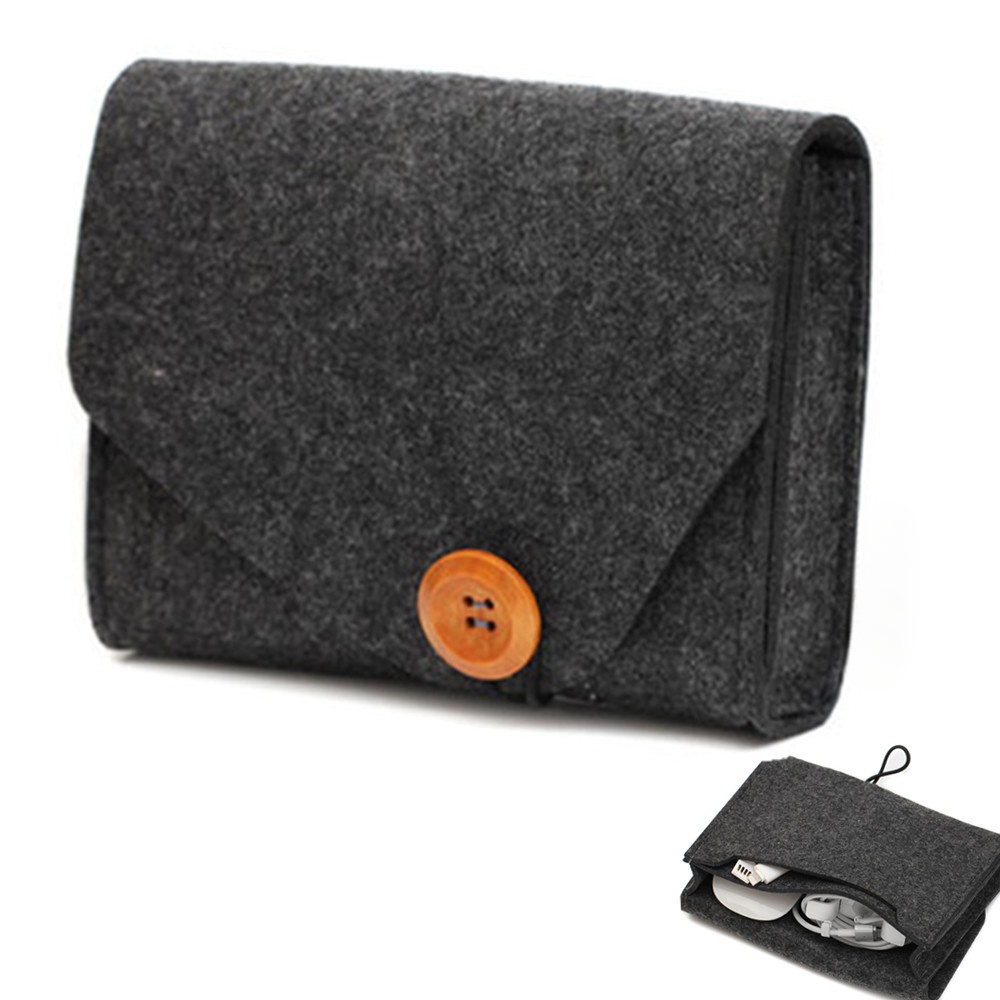 Tas penyimpanan Felt portabel, - Tech Accessories Case ulasan dan harga