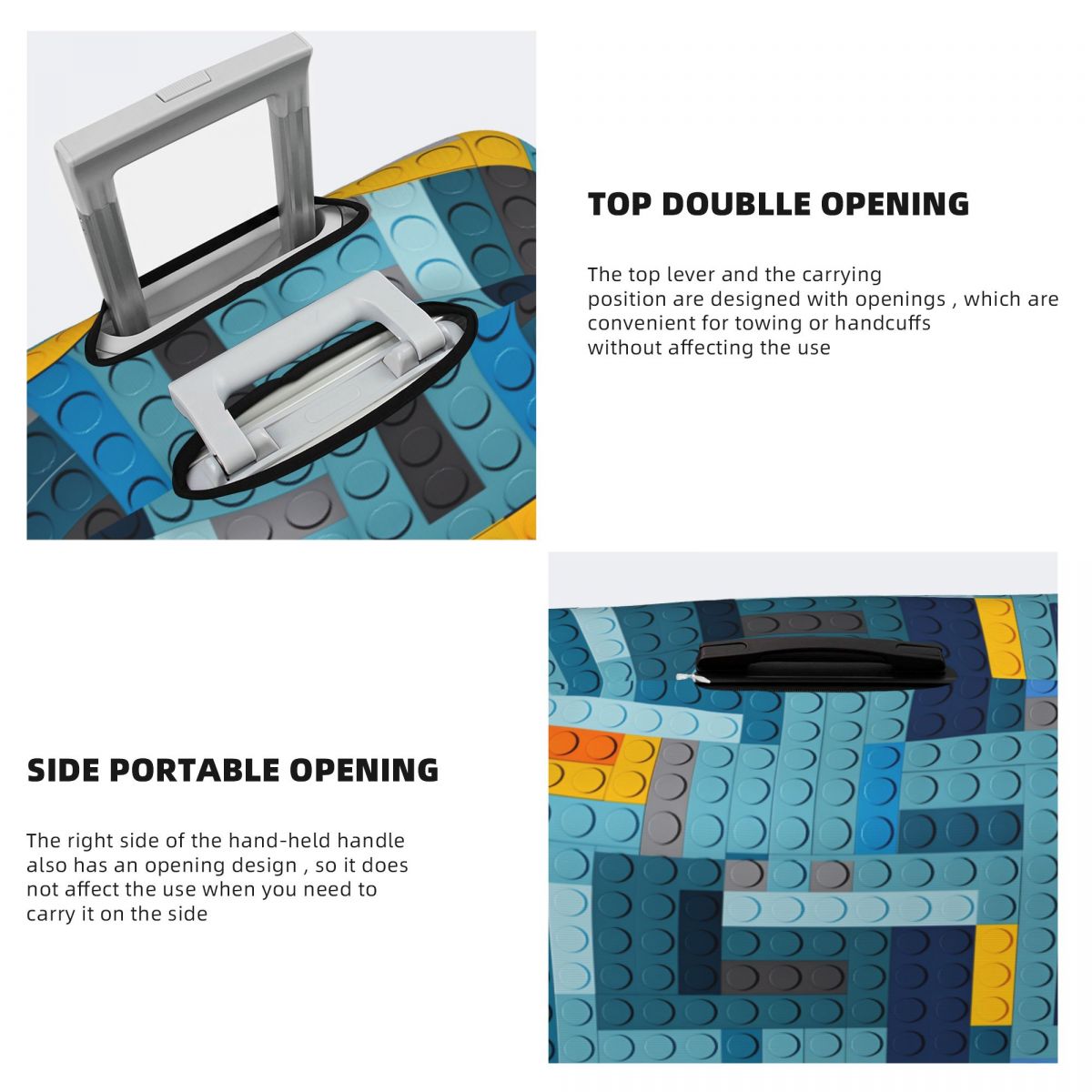 Blue Tech Pixel Building Block - Tech Accessories Case ulasan dan harga