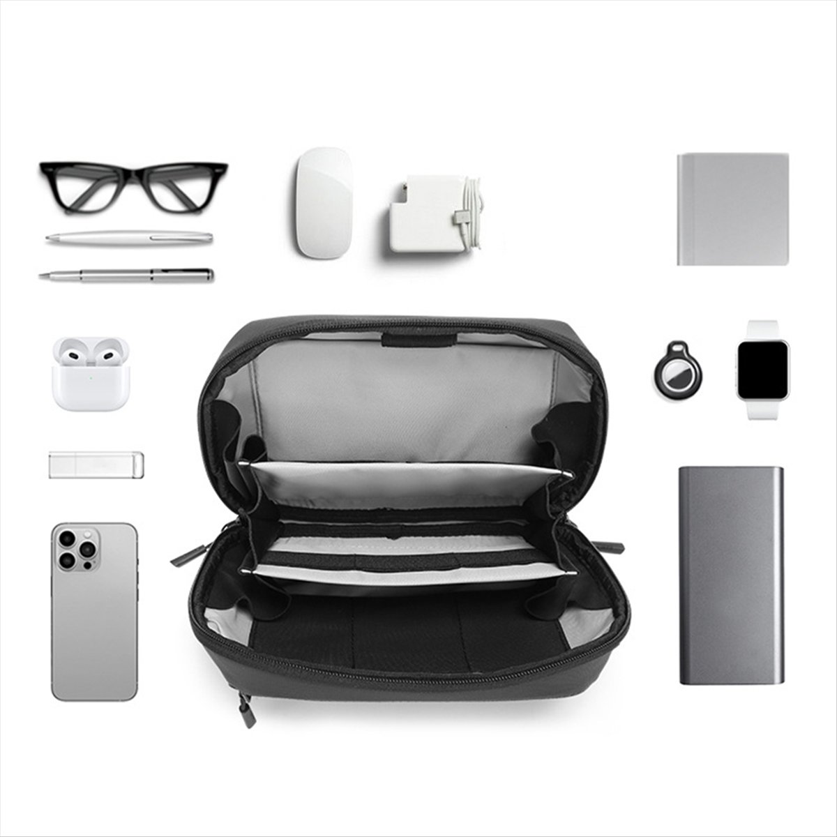 ☶ ❈ ＊ ♥ AC1578-Tas Teknologi T - Tech Accessories Storage ulasan dan harga